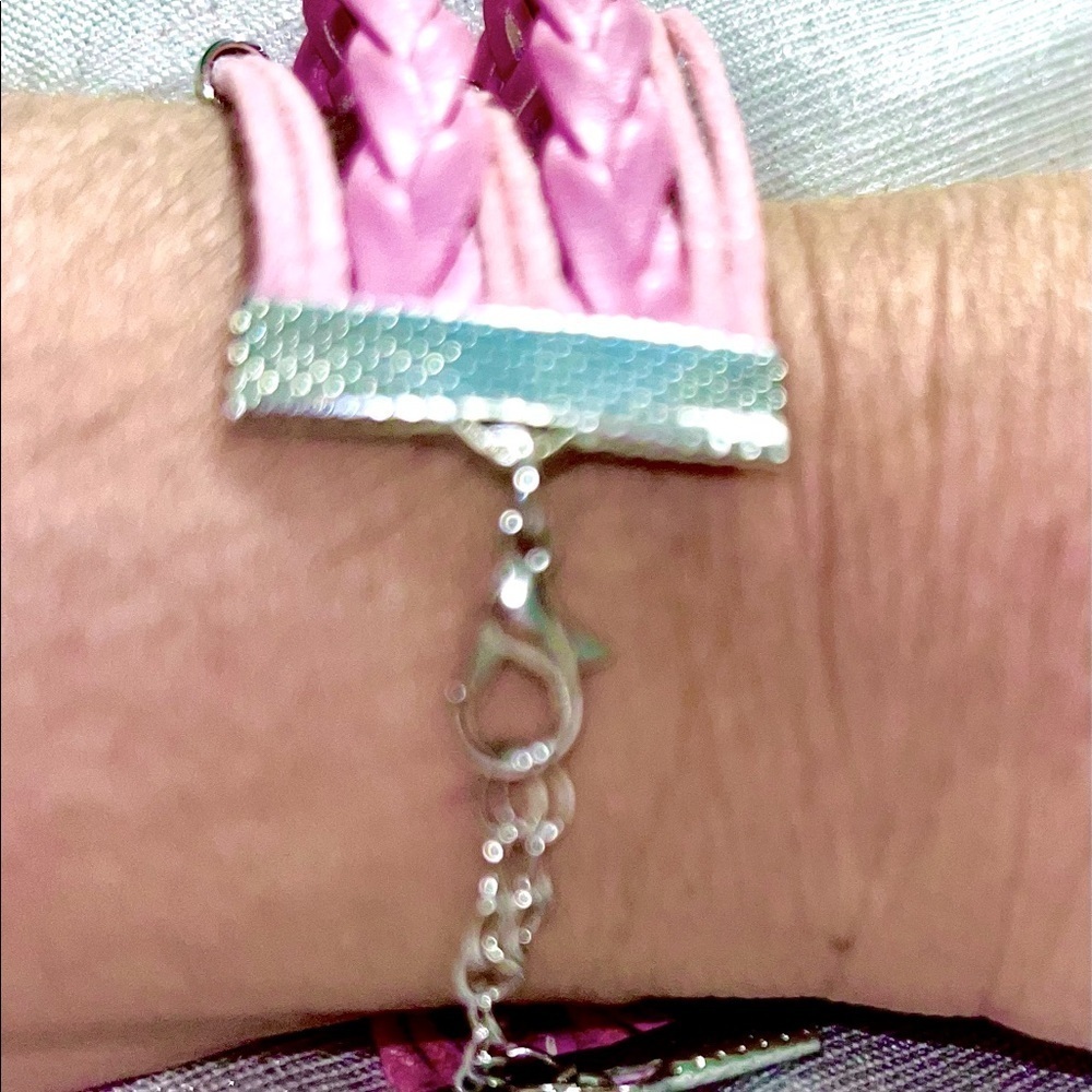 Breast Cancer Awareness Multi Strand Bracelet NEW Includes Free Gift from Closet - Picture 5 of 5